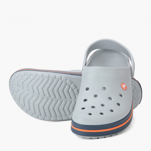 Crocs Unisex Light Grey Solid Clogs
