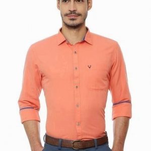 Allen Solly Men’s Plain Slim Fit Casual Shirt