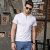 T-shirt Men Short Sleeve Henry Neck Slim Fit tshirt Male Casual Basic Tee Tops Cotton Brand t shirt for men