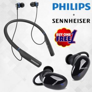 Combo Of Nackband- CX 7.00BT + Earbuds- UpBeat TAT4205